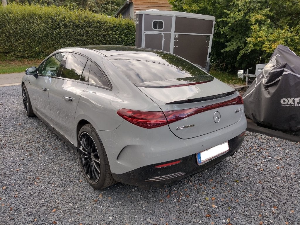Mercedes EQE 43 AMG, Autos, Cuir, Argent ou Gris, Achat, Noir