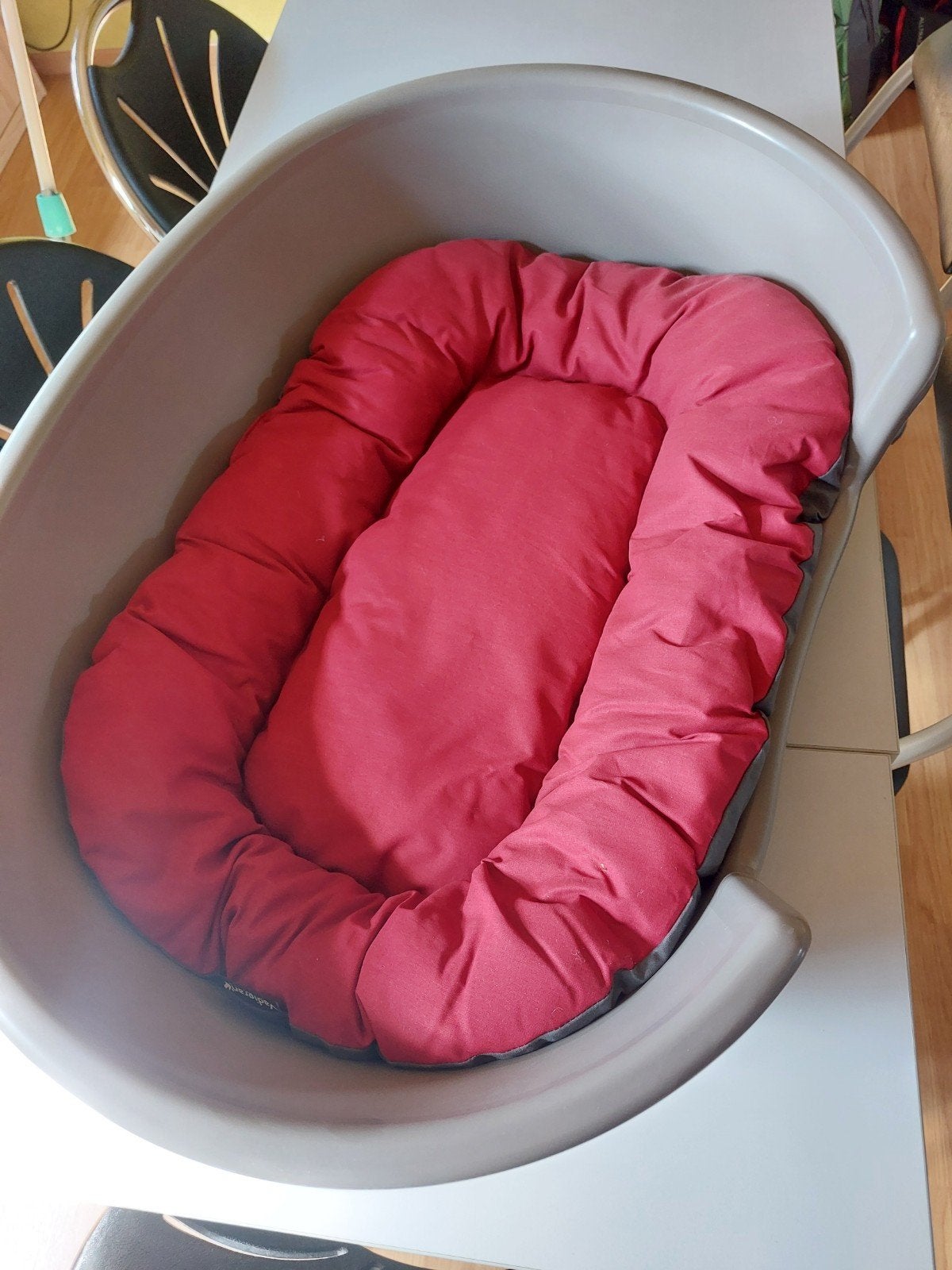 plastic hondenmand 60cm met passende matras zo goed als nieu, Dieren en Toebehoren, Ophalen, Zo goed als nieuw