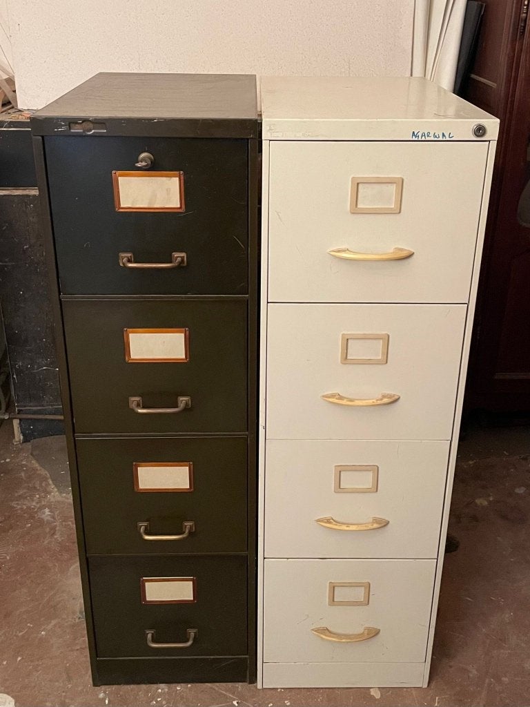 Vintage archiefkastmeubilair, Ophalen, Gebruikt