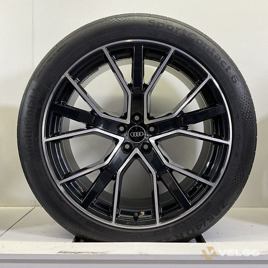 AUDI RSQ8 SQ8 Q8 SET VELGEN + ZOMERBANDEN 22 INCH, Pneus et Jantes, 285 mm, Véhicule de tourisme, Pneus été