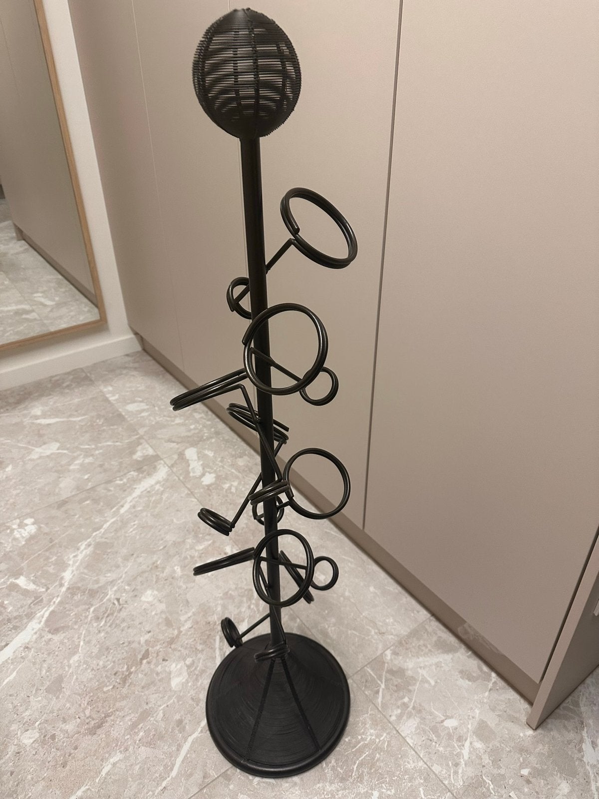 Decoratief Wijnrek in metaal, Huis en Inrichting, Ophalen, Zo goed als nieuw, Metaal
