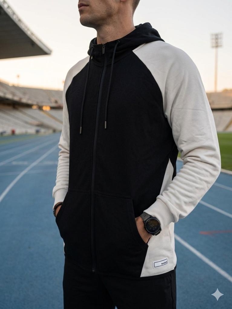 Sweat homme sport defacto veste capuche neuve, gilet zippe b, Neuf, Enlèvement ou Envoi, DeFacto, Noir