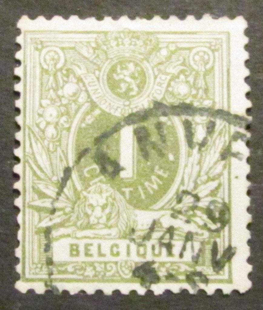 1 cent Léopold II de 1884 estampillé, Enlèvement ou Envoi, Affranchi, Timbre-poste, Autre