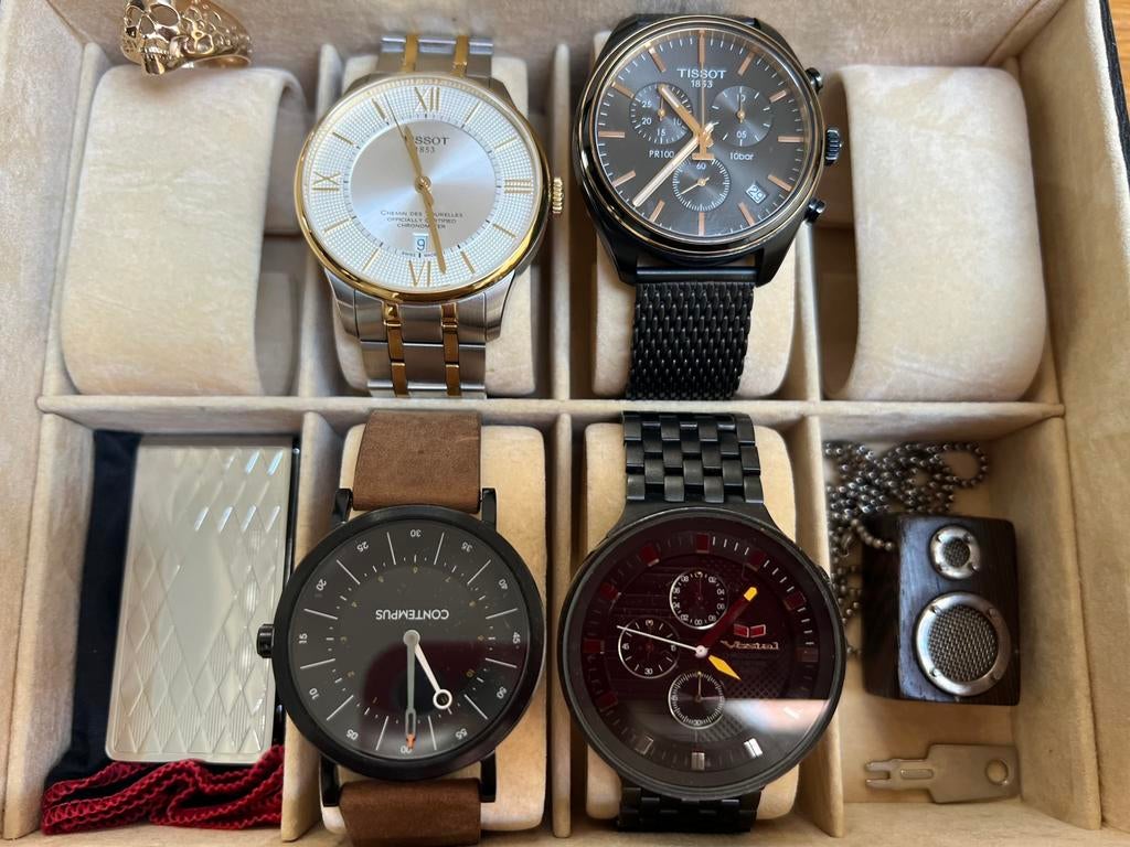 Goud zilver tissot horloge, Ophalen of Verzenden, Zo goed als nieuw, Goud