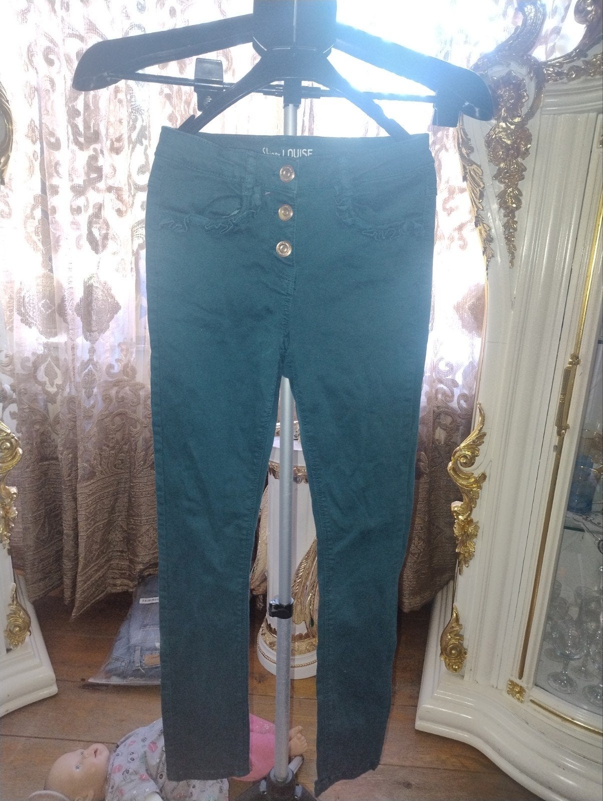 Jeans femme vert, Kleding | Dames, Spijkerbroeken en Jeans, Tape à l'oeil, Overige kleuren, Ophalen of Verzenden, Zo goed als nieuw