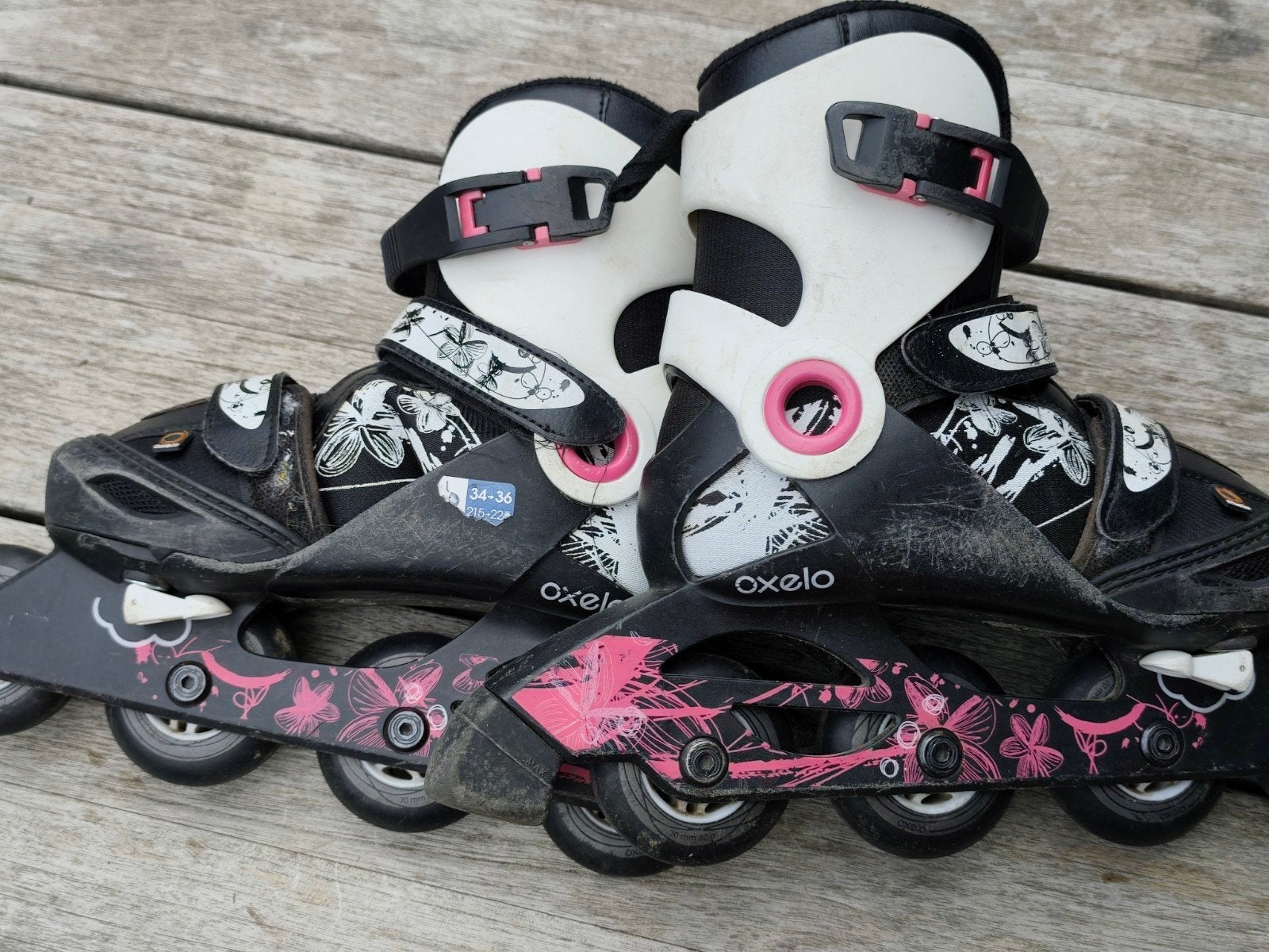 skeelers decathlon met 34-36, Kinderen, Inline skates 4 wielen, Ophalen, Overige merken