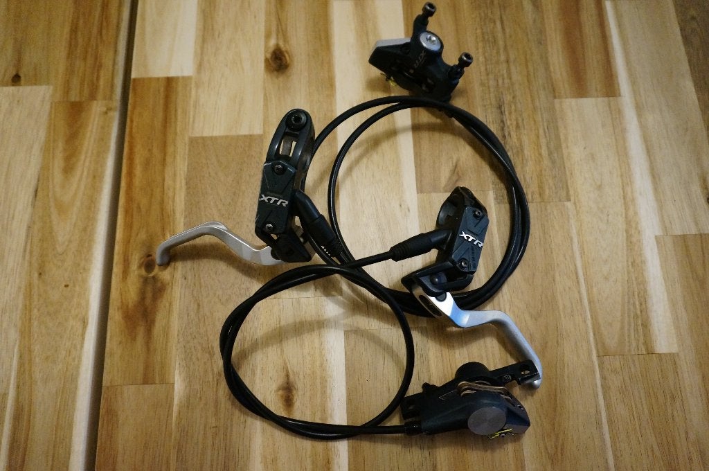 Shimano XTR BR-M975 schijfremmen set, Vélos & Vélomoteurs, Vélos Pièces, Shimano xtr, Enlèvement ou Envoi, Freins, Utilisé