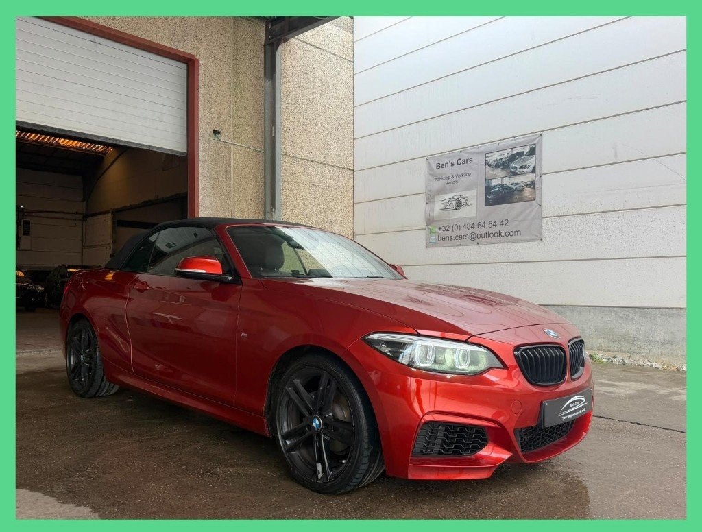 BMW 218i M-Pack Sport Cabriolet Automatique ** GPS/Cuir **, Autos, BMW, Euro 6, Entreprise, Autres couleurs, Noir