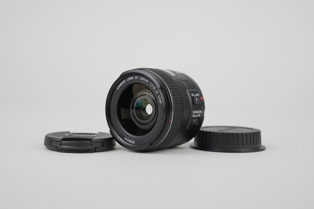 Canon EF 24mm f/2.8 IS USM, TV, Hi-fi & Vidéo, Autofocus, Comme neuf, Objectif grand angle, 24 mm