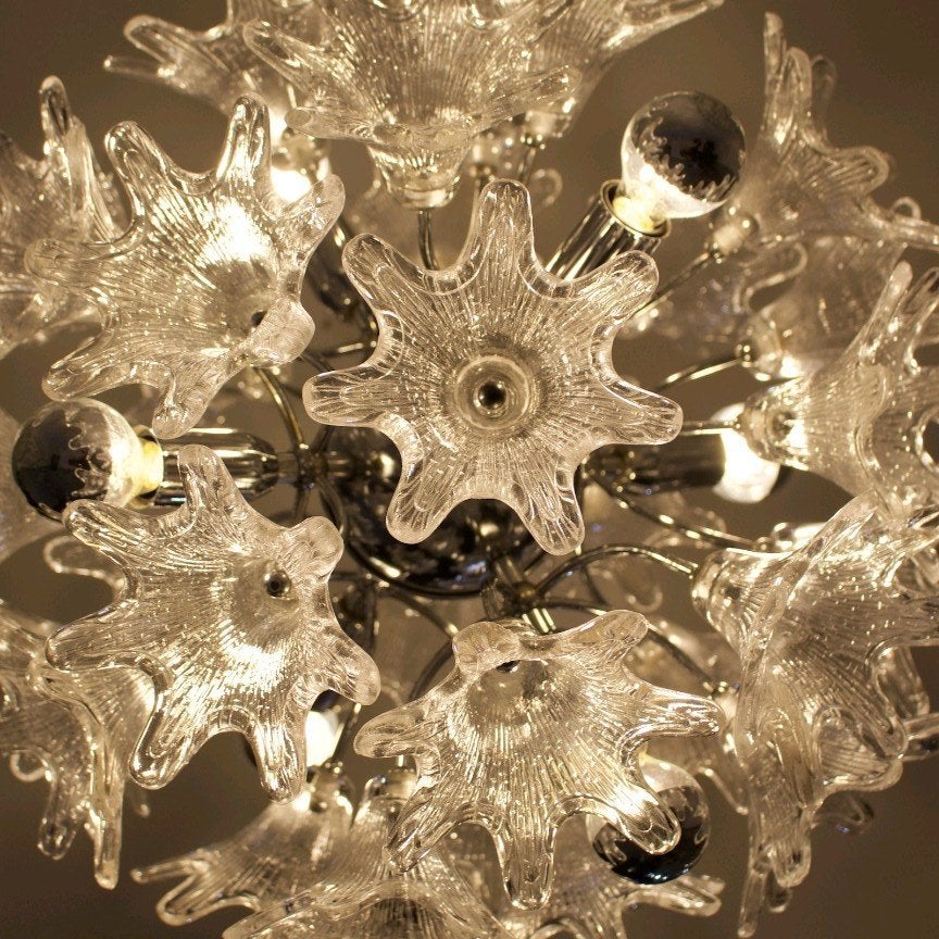 Murano 'Sputnik' Hanglamp – Paolo Venini voor VeArt, Huis en Inrichting, Lampen | Kroonluchters, Ophalen, Zo goed als nieuw, Glas