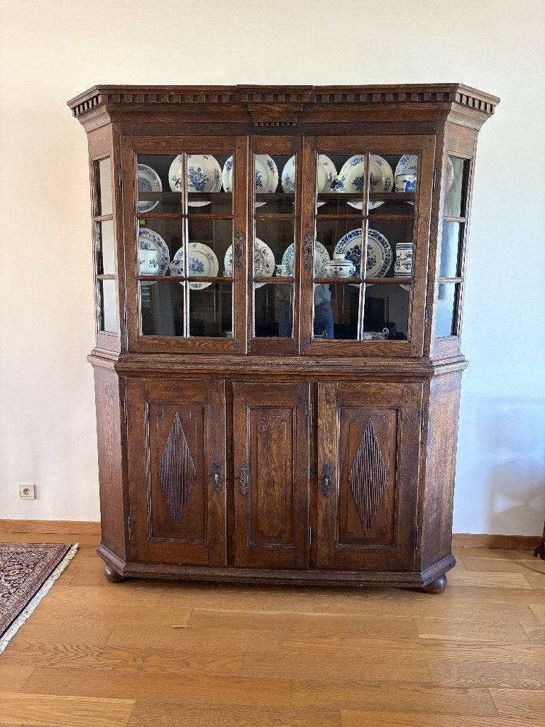 Antieke vitrinekast, Antiek en Kunst, Ophalen