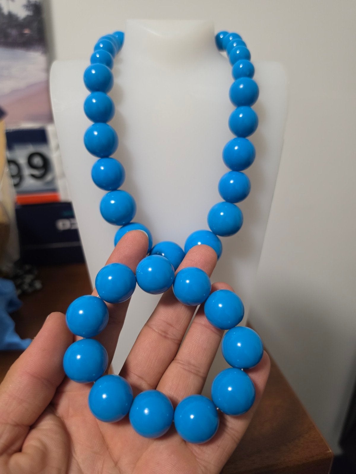 très joli collier avec bracelet, Bijoux, Sacs & Beauté, Colliers, Enlèvement ou Envoi, Comme neuf, Bleu