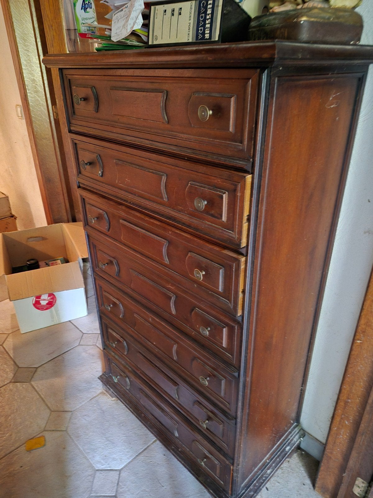 commode 7 tiroirs/semainier, Maison & Meubles, Enlèvement