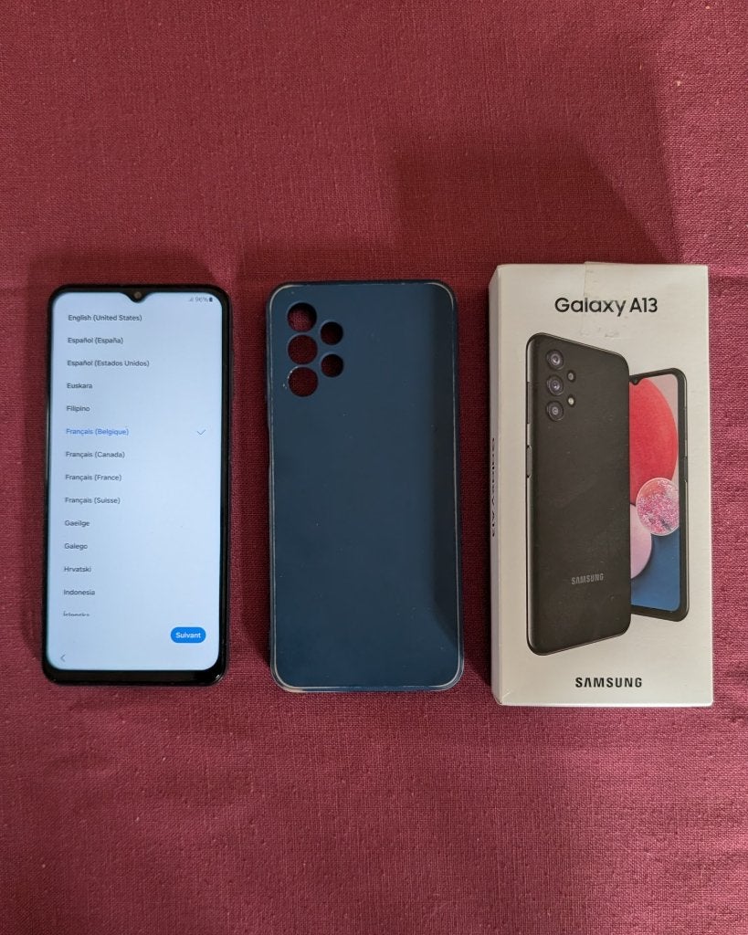 Samsung A13-telefoon in uitstekende staat, Telecommunicatie, Mobiele telefoons | Samsung, Zwart, Touchscreen, Ophalen of Verzenden