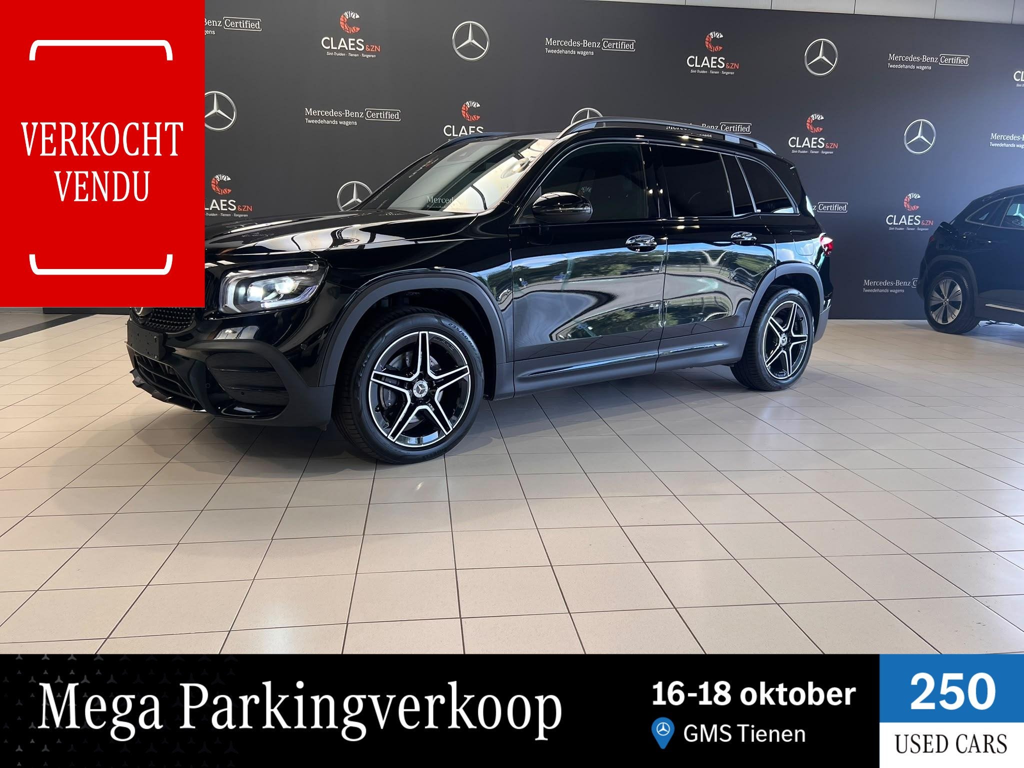 Mercedes-Benz GLB 200d AMG Line DOS 9097 (automatique), Autos, 1800 kg, Noir, https://public.car-pass.be/vhr/a44f32e3-ff4d-46d5-af68-2e2daa369b3b