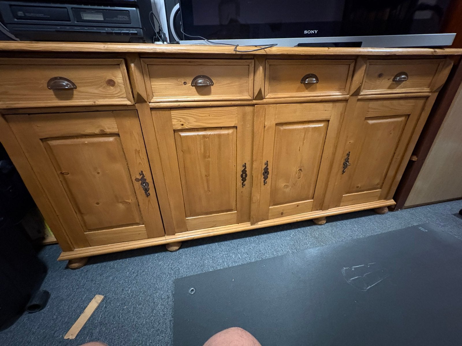 Dressoir in grenen hout, Avec tablette(s), 150 à 200 cm, Enlèvement, Utilisé