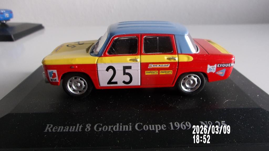 RENAULT 8 GORDINI #25 COUPE 69.ELIGOR 1/43 COMME NEUVE, Ophalen of Verzenden, Zo goed als nieuw, Auto, Overige merken