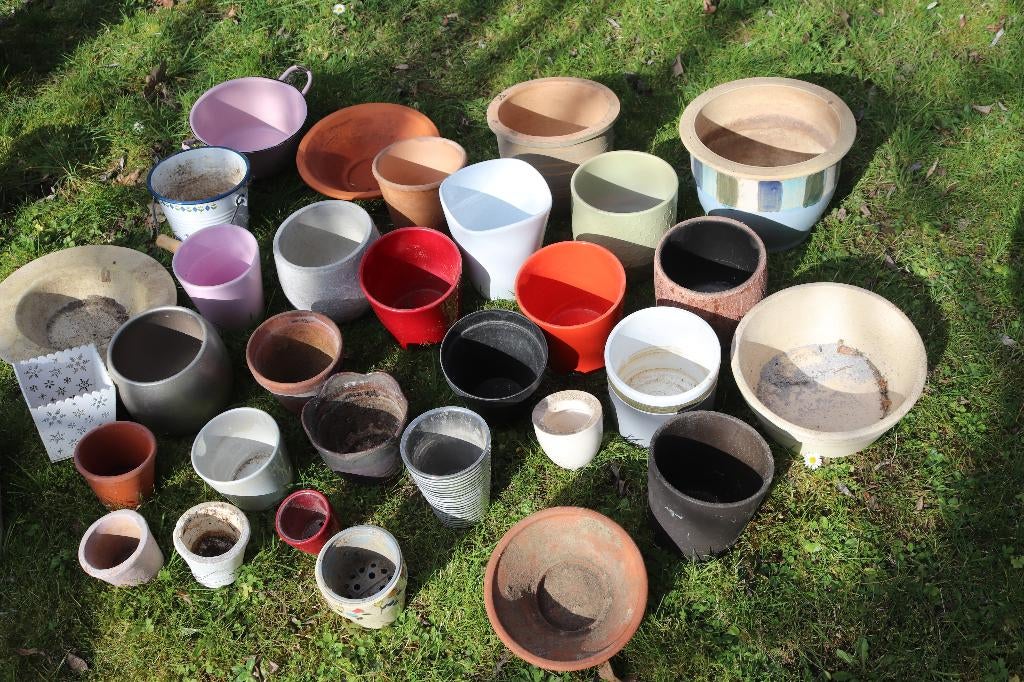 Pots pour fleurs et cache-pots variés, Enlèvement, Utilisé, Autres matériaux, Intérieur