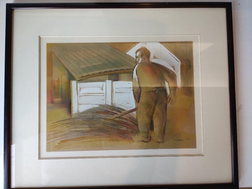 Schilderij / aquarel Marcel Cockx, Antiek en Kunst, Ophalen