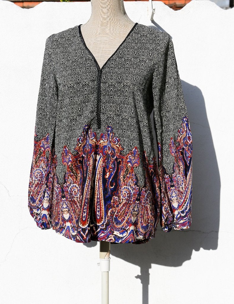 Zeer mooie blouse/blouse - Maat S, Meerkleurig, Ophalen of Verzenden, Zo goed als nieuw, Maat 36 (S)