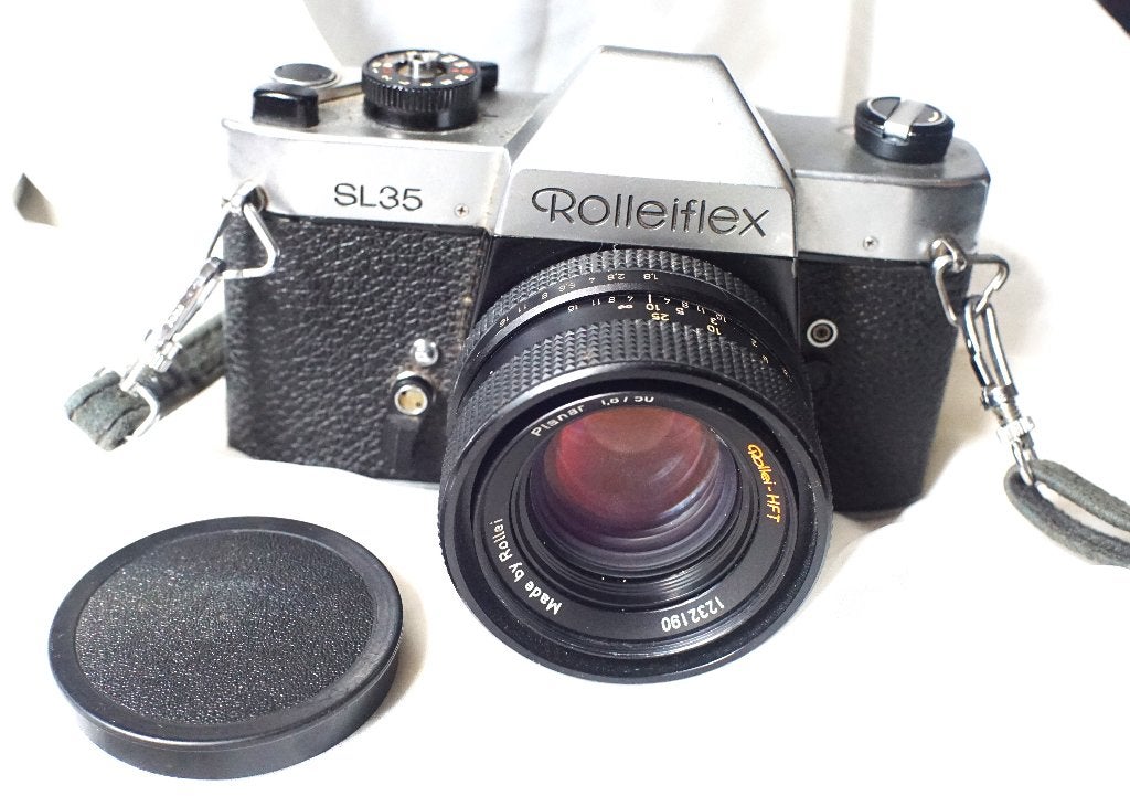 ROLLEI Rolleiflex SL35 + Rollei Planar 50mm f/1,8, TV, Hi-fi & Vidéo, Appareils photo analogiques, Enlèvement ou Envoi, Utilisé