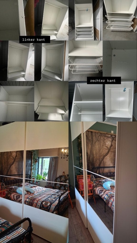 witte pax kast ikea met schuifdeur, 200 cm ou plus, Comme neuf, Synthétique, Enlèvement