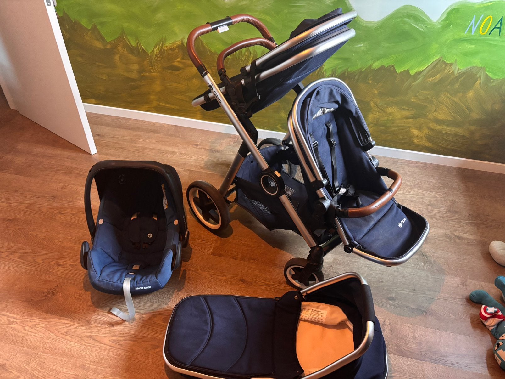 Dubbele buggy, Enlèvement, Utilisé, Poussette combi