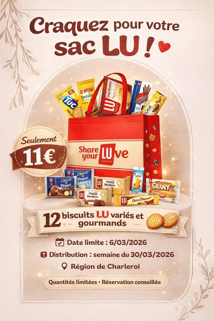 Sac lu 12 biscuits