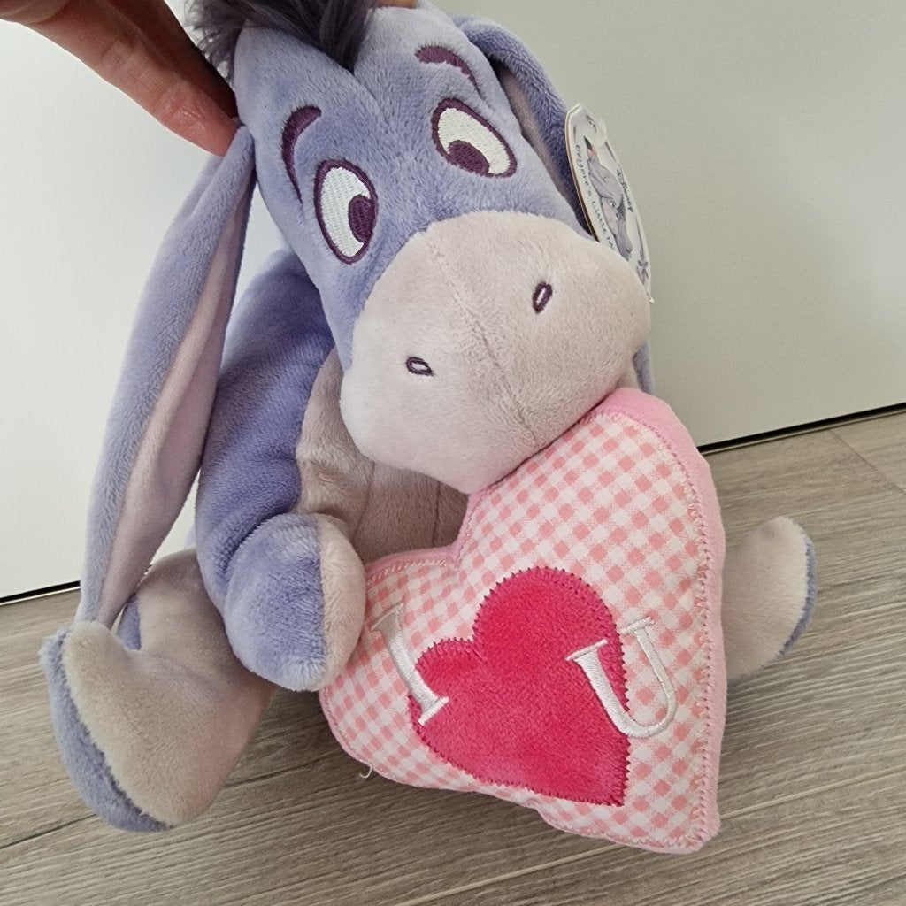 Knuffel Eeyore I Love You hart Iejoor, Verzamelen, Ophalen of Verzenden, Winnie de Poeh of vrienden, Nieuw, Knuffel