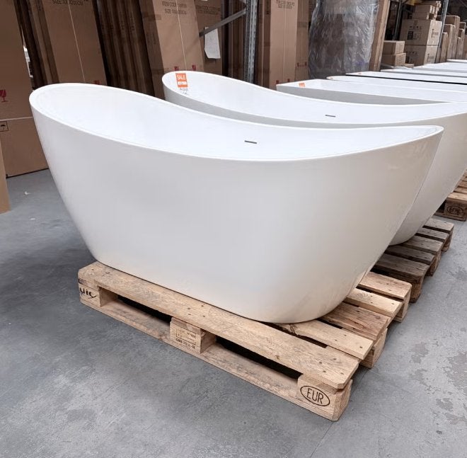 LAATSTE STUK! Vrijstaand Ligbad Glans Wit | 170 cm Bad nr475, Huis en Inrichting, Ophalen, Nieuw