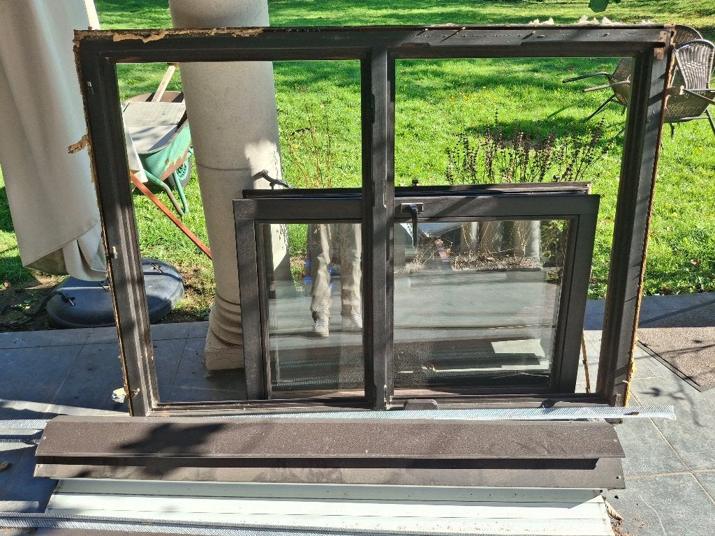 Raam 158 x 120 cm., Doe-het-zelf en Bouw, Ophalen, Gevelraam of Ruit, 120 tot 160 cm, Zo goed als nieuw