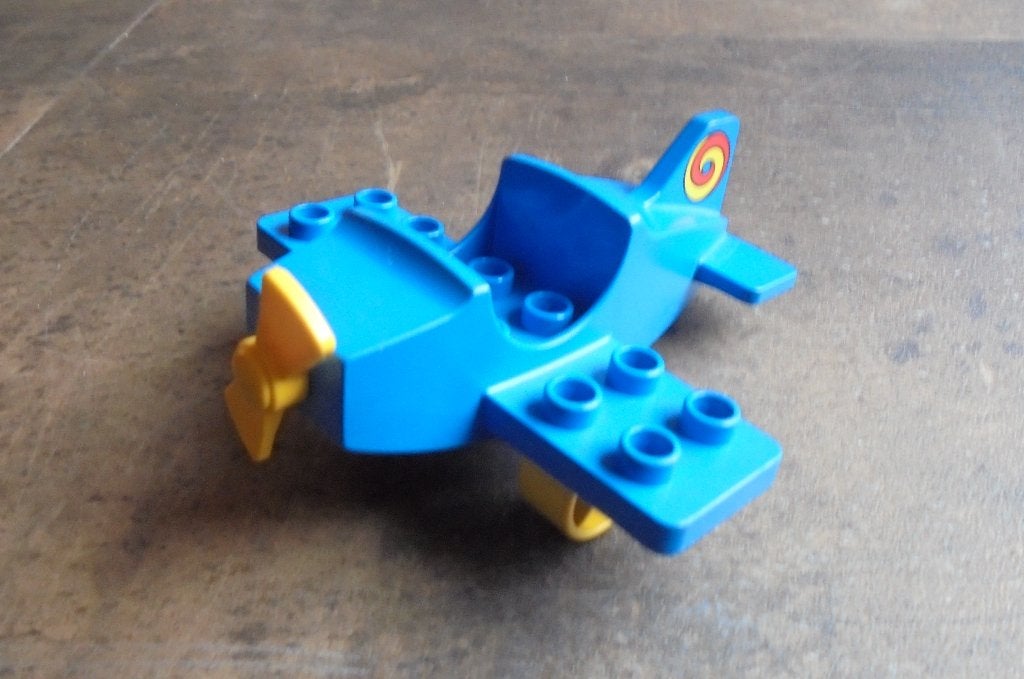 Lego Duplo Airplane Small Wings On Bottom (zie foto's), Ophalen of Verzenden, Gebruikt, Losse stenen, Duplo