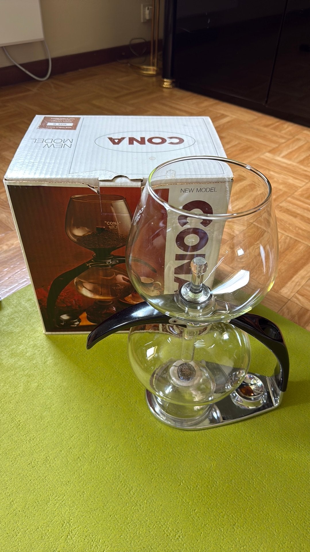 Vintage Cona model D koffiemachine, Ophalen, Gebruikt, Koffiemachine