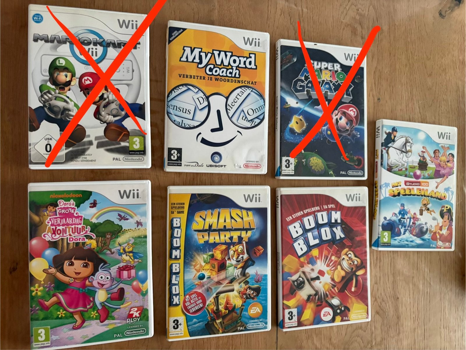 5 wii spelletjes, Ophalen of Verzenden, Gebruikt, Vanaf 3 jaar