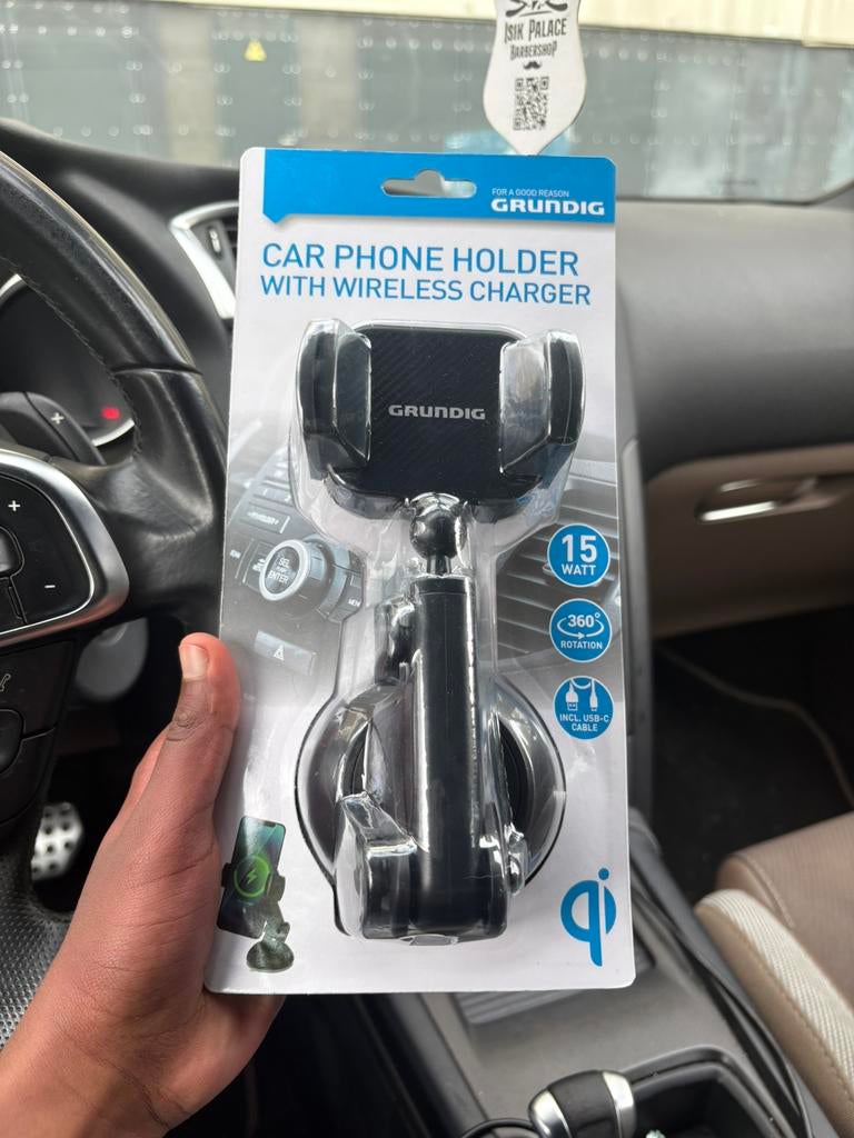 Support téléphone voiture charge sans fil 15W Grundig neuf, Autos : Divers, Accessoires de voiture, Neuf, Envoi