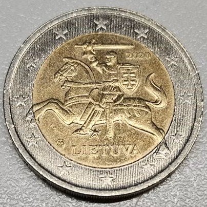 Lituanie : 2 Euro 2020 KM #212 Ref 16923, Enlèvement ou Envoi, Autres pays, 2 euros, Monnaie en vrac