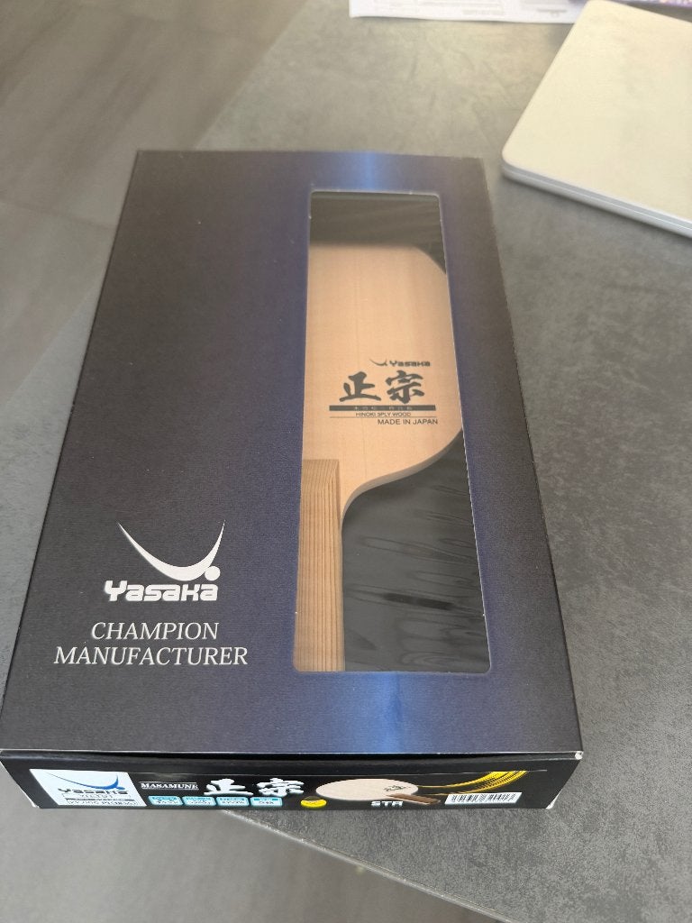 Bois Yasaka Masamune manche droit 100% neuf, Sport en Fitness, Ophalen of Verzenden, Nieuw, Racket, Overige merken