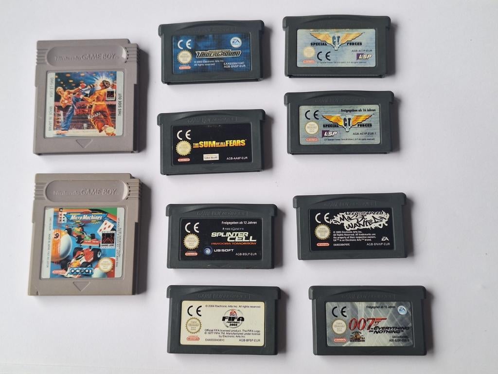Game Boy Advance bundel – 007, Need for Speed, Splinter Cell, Consoles de jeu & Jeux vidéo, Enlèvement ou Envoi, Sport
