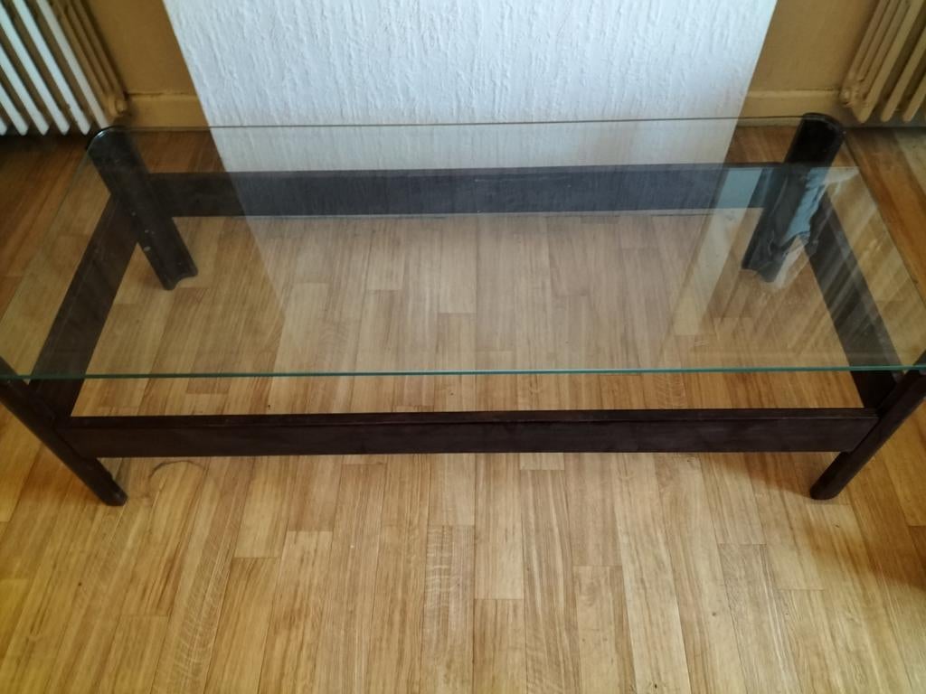 Salontafel met glazen blad, Huis en Inrichting, Tafels | Salontafels, Ophalen