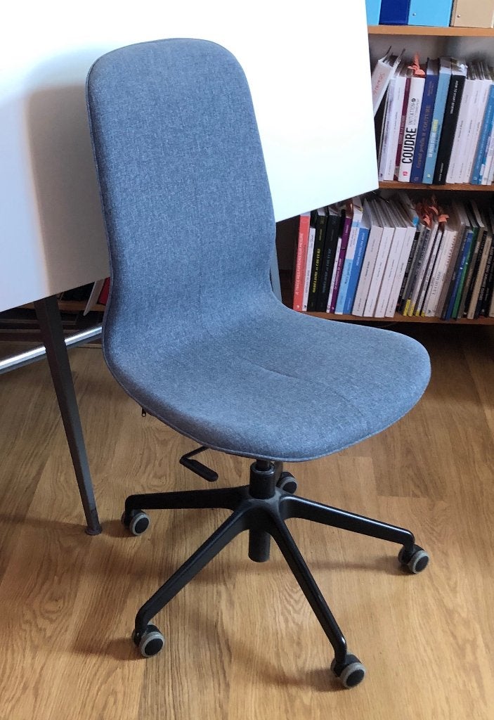 Bureaustoel, Huis en Inrichting, Ophalen, Zo goed als nieuw, Blauw, Bureaustoel
