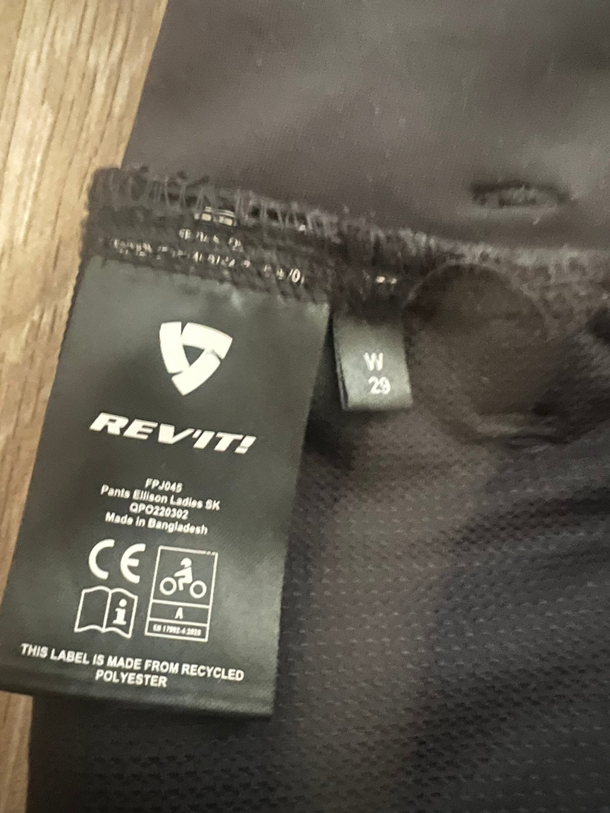 Moto broek dames rev’it, Enlèvement, Comme neuf