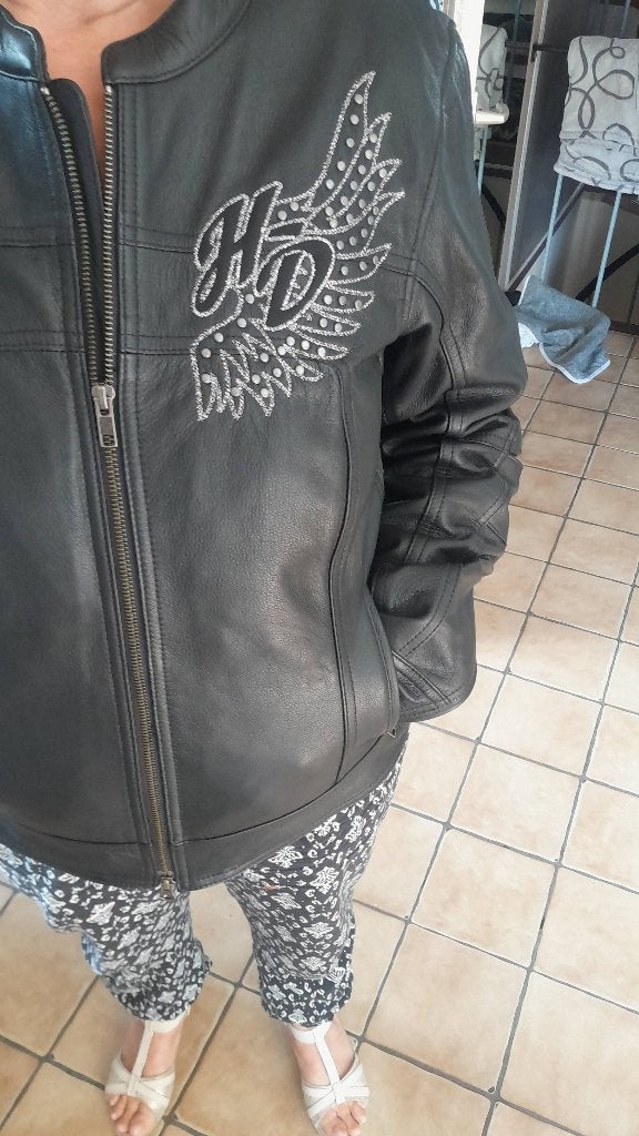 Harley davidson jas vrouw, Ophalen, Tweedehands, Dames, Jas | leer