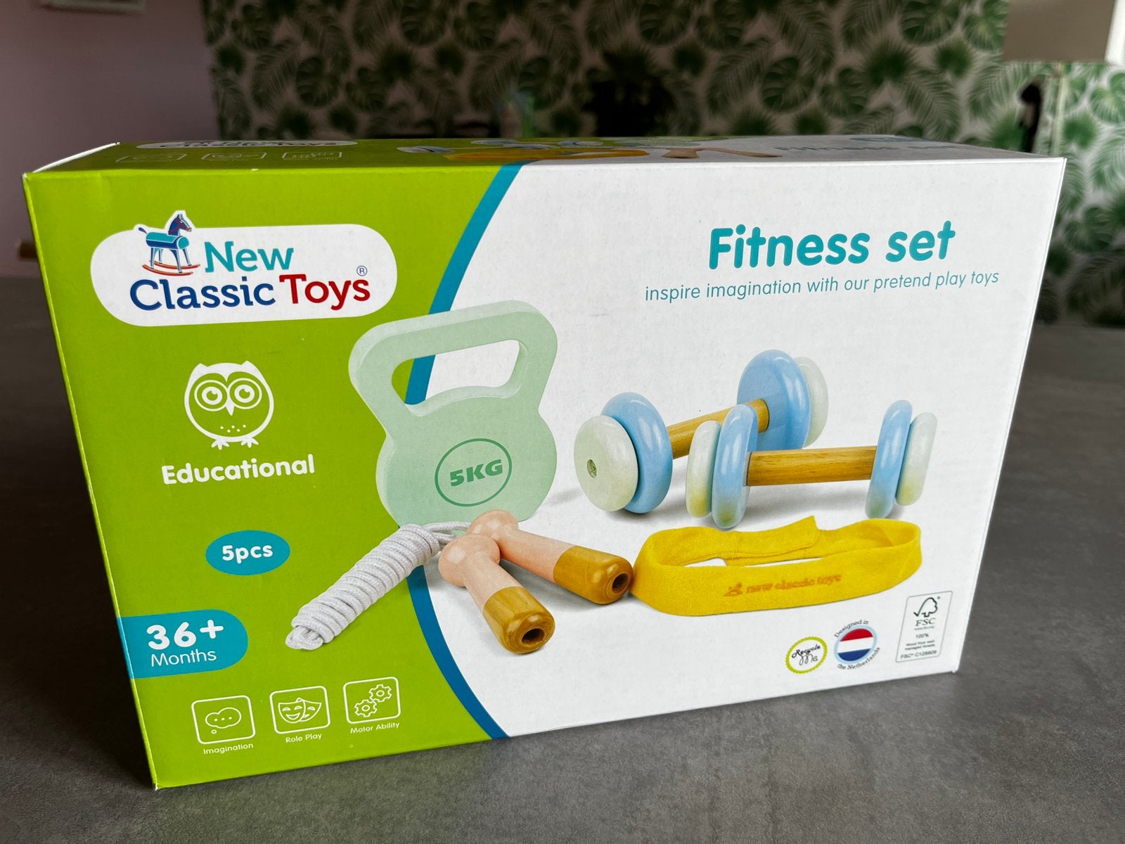 Woet Houten Fitness Set voor Kinderen, Ophalen, Zo goed als nieuw