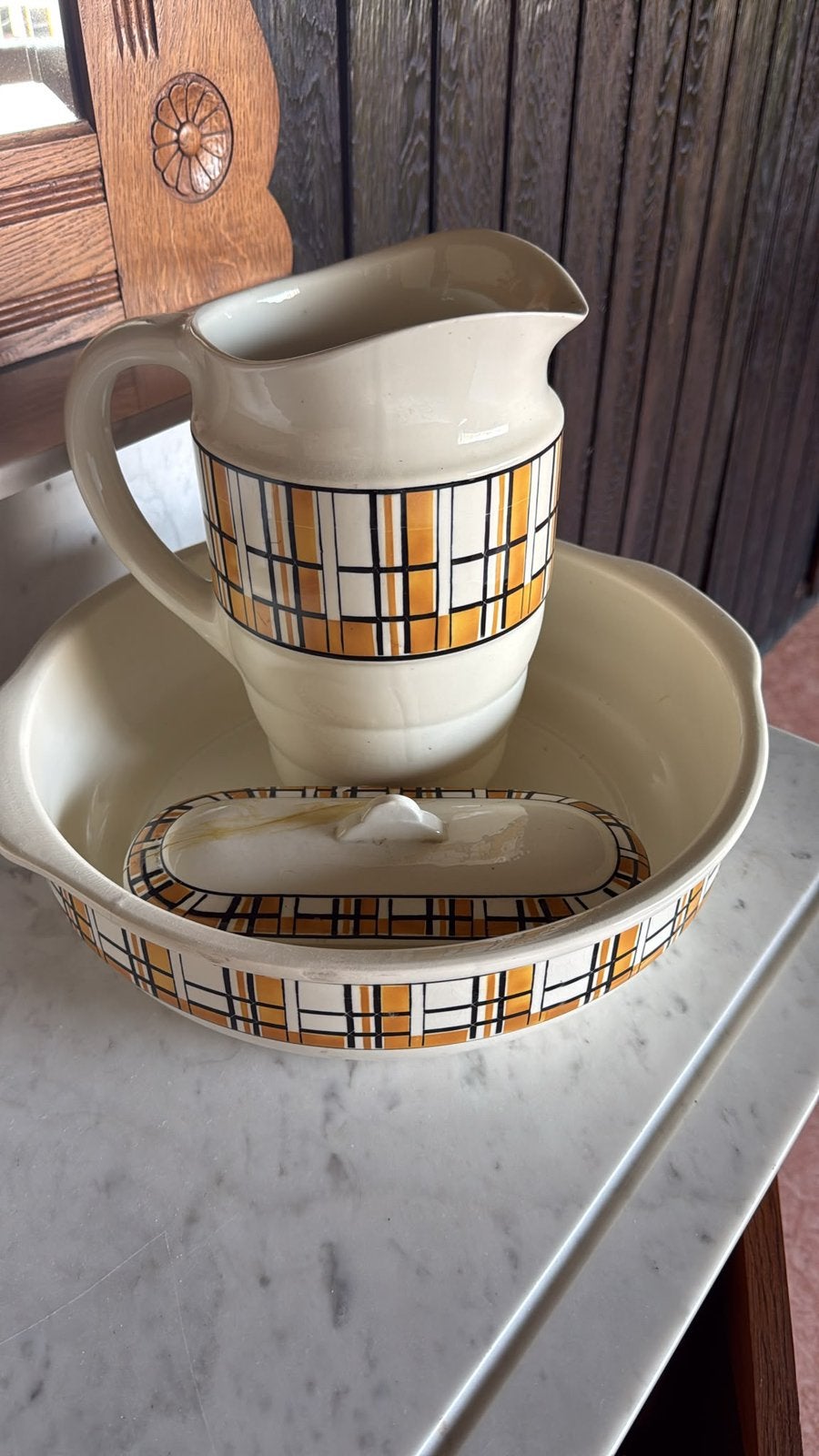 Antiek Art Deco Lampetstel Nimy België – Jaren '20, Enlèvement