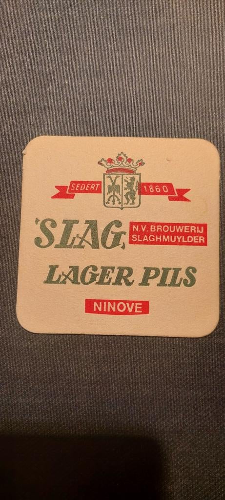 Oud bierviltje brouwerij slaghmuylder ninove, Ophalen