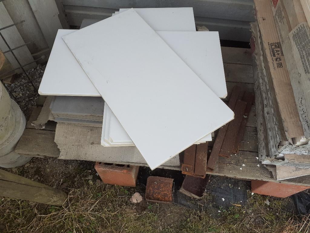 Carrelages, Neuf, Blanc, Matériau naturel, Bricolage