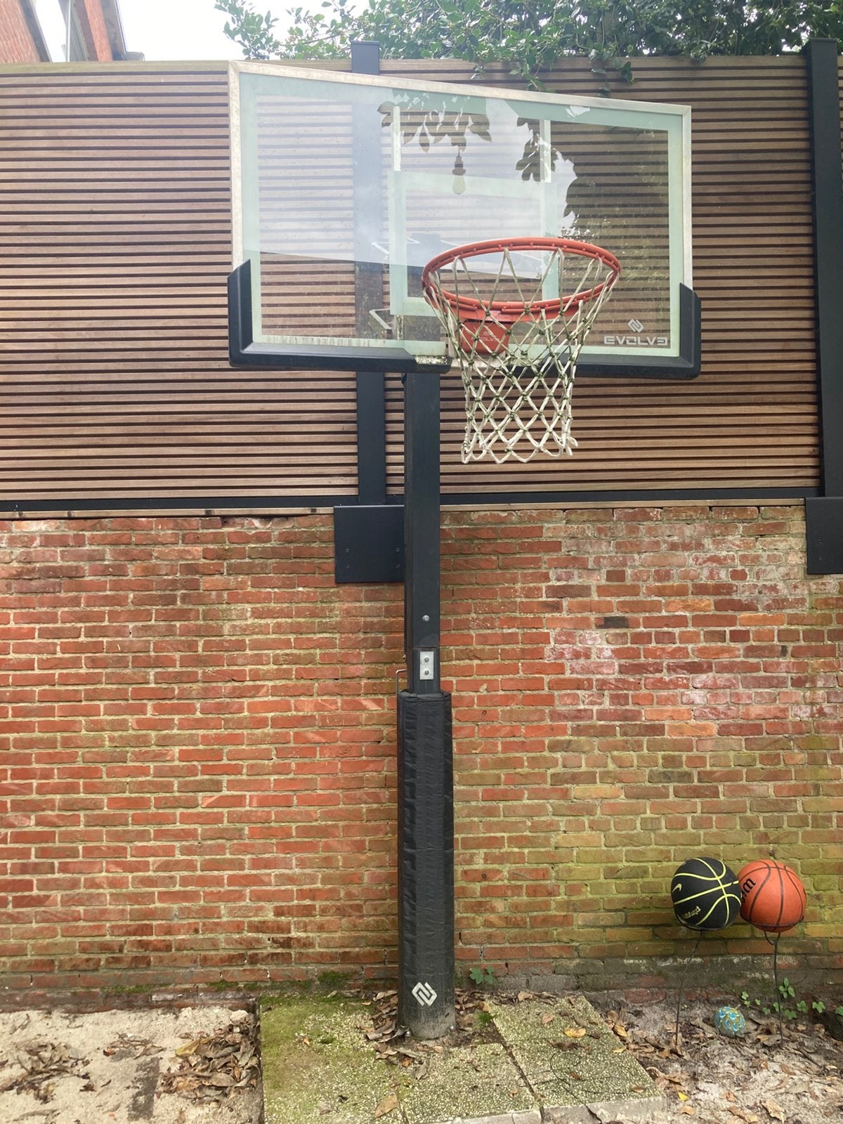 Basketbal paal Evolve, Ophalen, Gebruikt