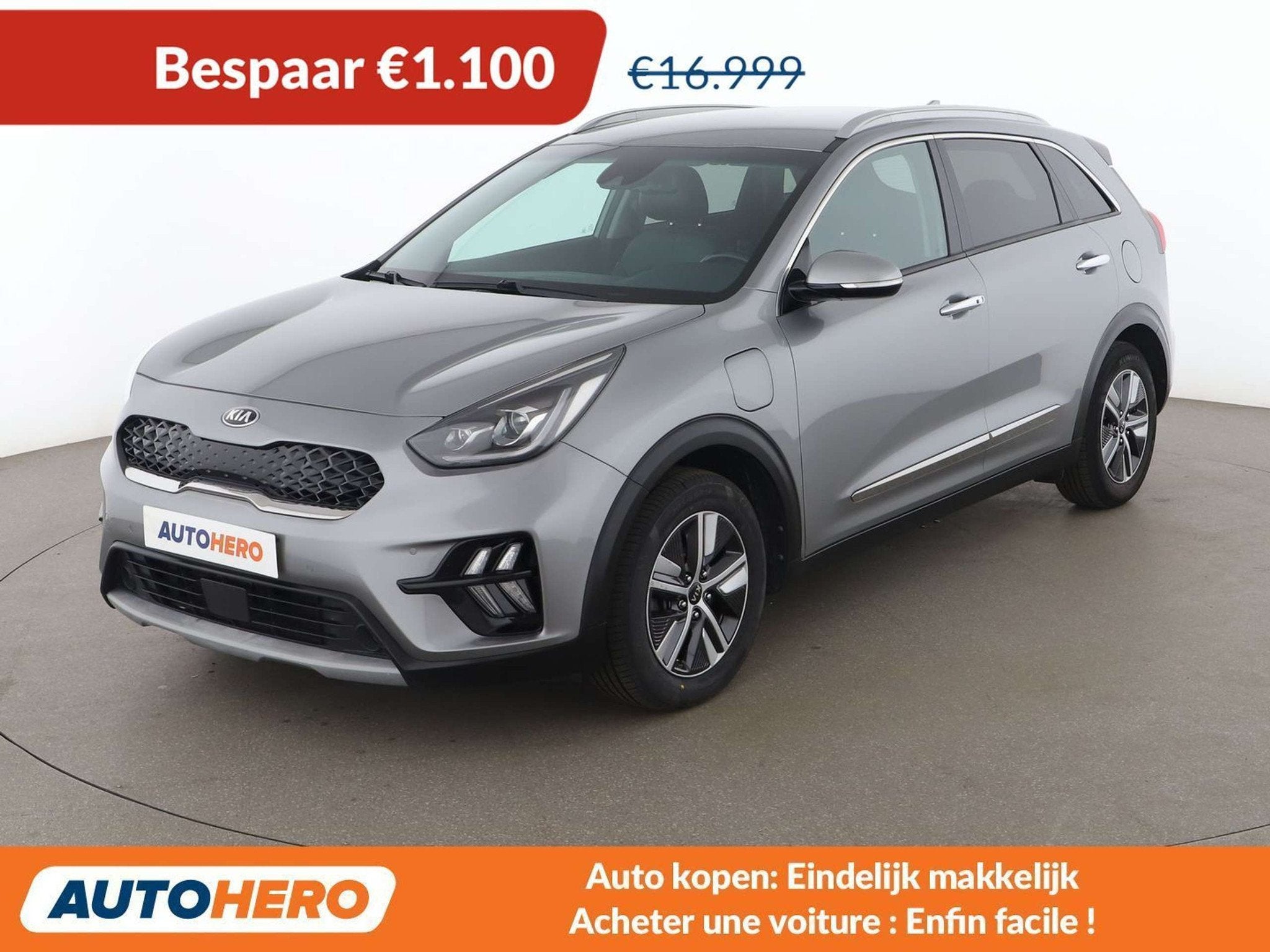 Kia Niro 1.6 Plug-in Hybrid Edition 7 (automatique), Autos, Kia, Cuir, Argent ou Gris, Achat, Euro 6