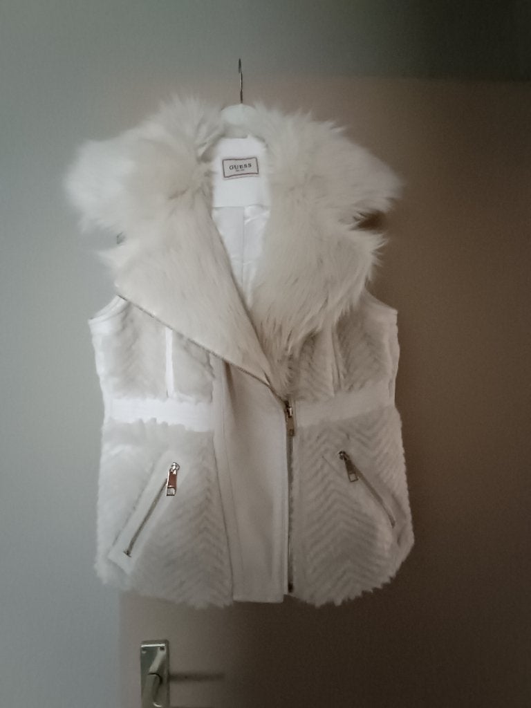 Mouwloos vestje GUESS maat 42/44, Guess, Wit, Maat 42/44 (L), Nieuw