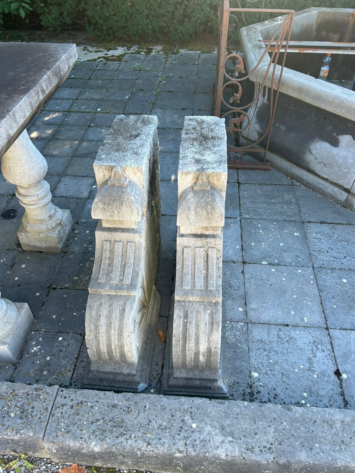 witsteen voeten voor eventueel tafel etc, Ophalen of Verzenden, Zo goed als nieuw